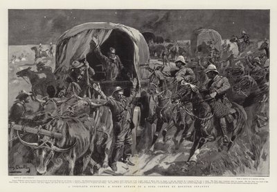 A Complete Surprise, a Night Attack on a Boer Convoy by Mounted Infantry by John Charlton